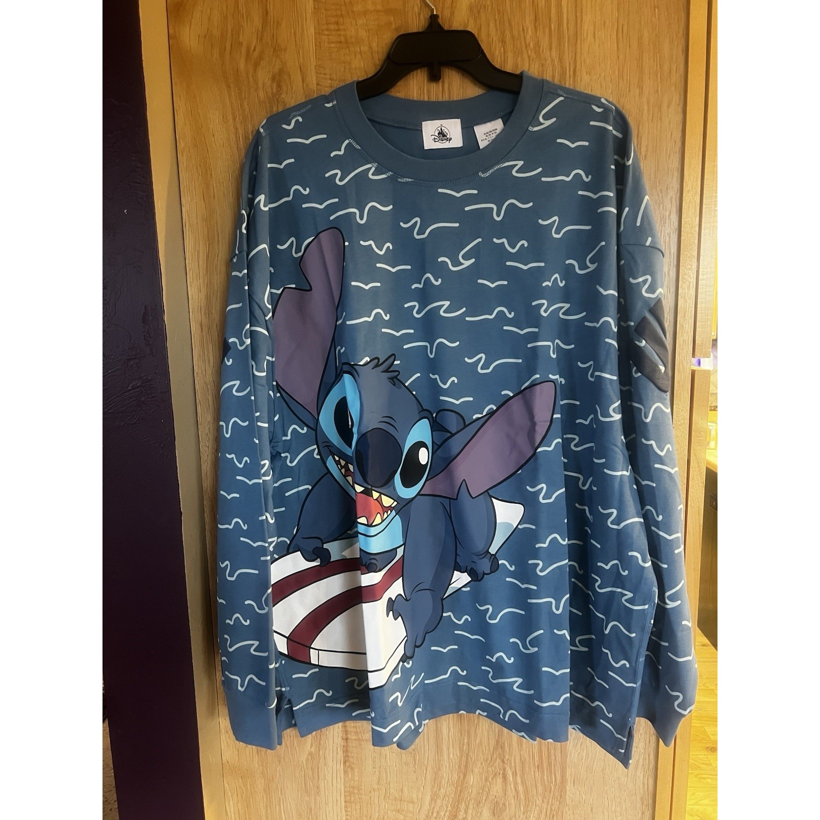 Walt Disney World Surf Stitch Blue Celebration Spirit Jersey - Xxl